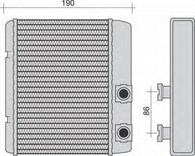 MAGNETI MARELLI 350218252000 -  Теплообменник, отопление салона